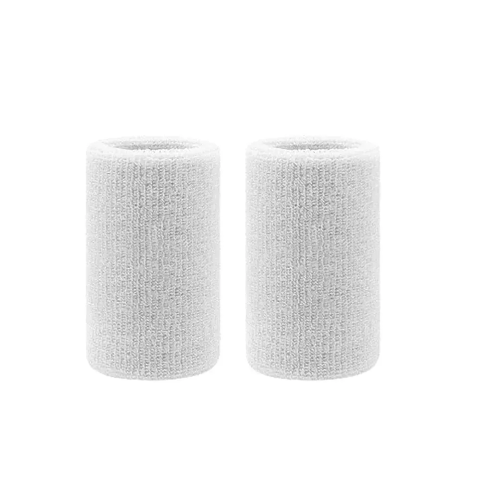 2 Piece Sports Wristbands For Tennis Basketball Volleyball Padel Sweat Bands For Fitness Wrist Wrap Cuff