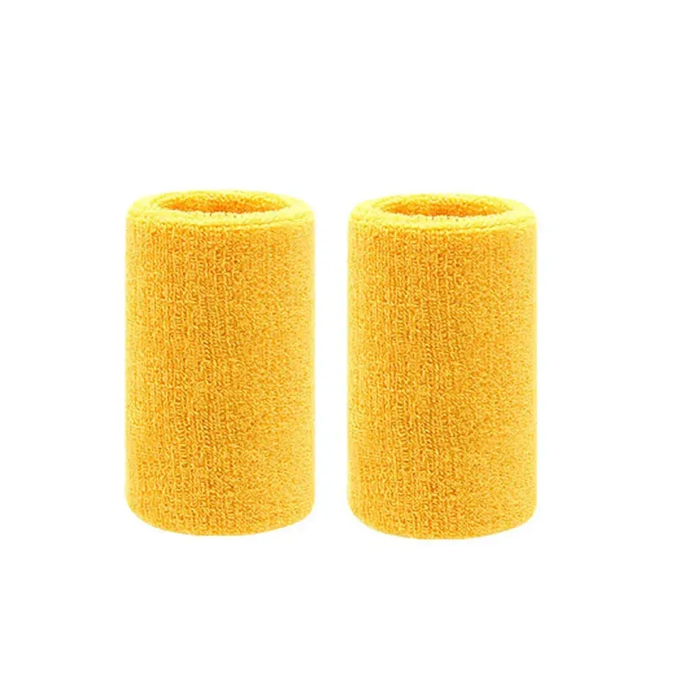 2 Piece Sports Wristbands For Tennis Basketball Volleyball Padel Sweat Bands For Fitness Wrist Wrap Cuff