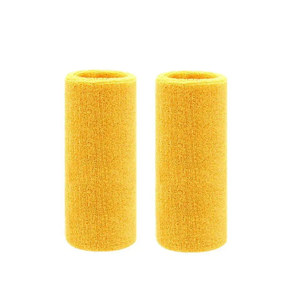 2 Piece Sports Wristbands For Tennis Basketball Volleyball Padel Sweat Bands For Fitness Wrist Wrap Cuff