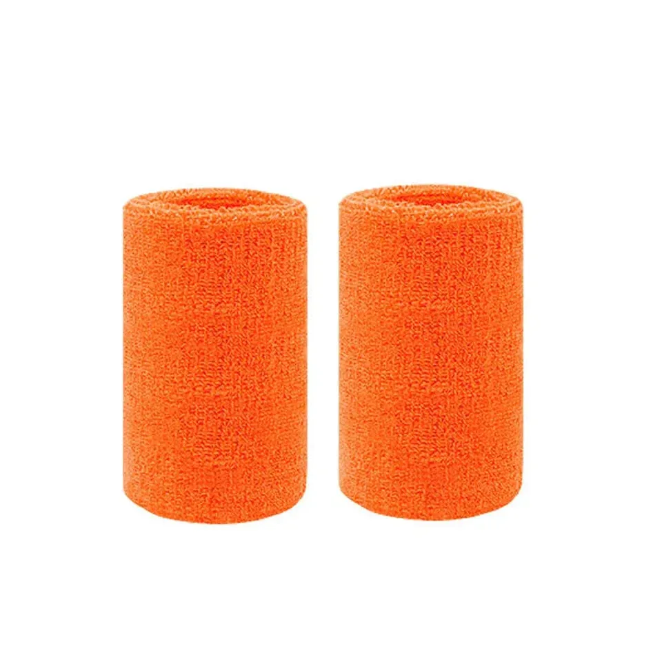 2 Piece Sports Wristbands For Tennis Basketball Volleyball Padel Sweat Bands For Fitness Wrist Wrap Cuff