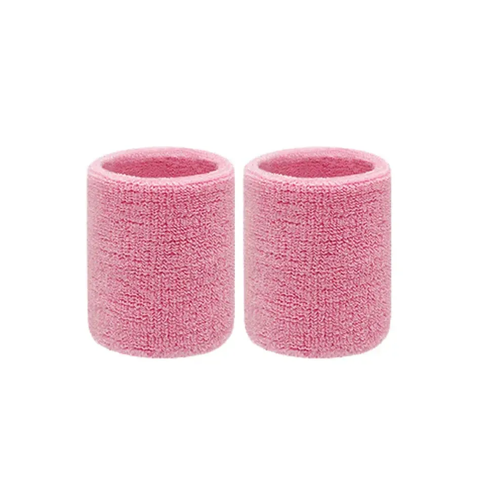 2 Piece Sports Wristbands For Tennis Basketball Volleyball Padel Sweat Bands For Fitness Wrist Wrap Cuff