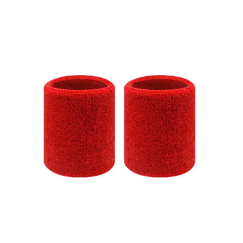 2 Piece Sports Wristbands For Tennis Basketball Volleyball Padel Sweat Bands For Fitness Wrist Wrap Cuff