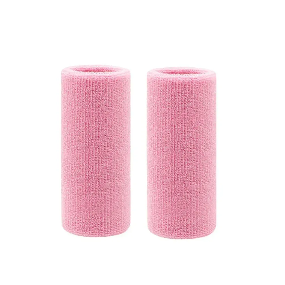 2 Piece Sports Wristbands For Tennis Basketball Volleyball Padel Sweat Bands For Fitness Wrist Wrap Cuff