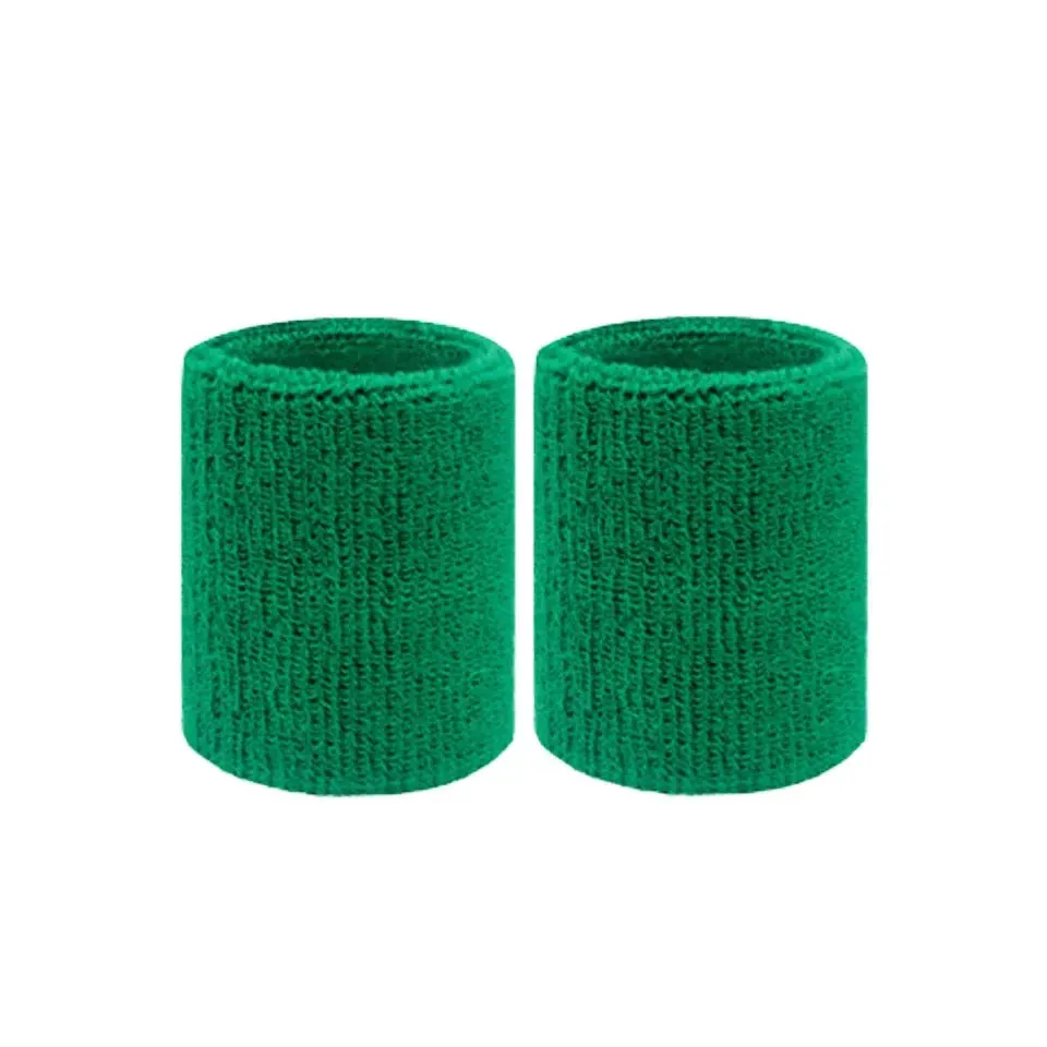 2 Piece Sports Wristbands For Tennis Basketball Volleyball Padel Sweat Bands For Fitness Wrist Wrap Cuff