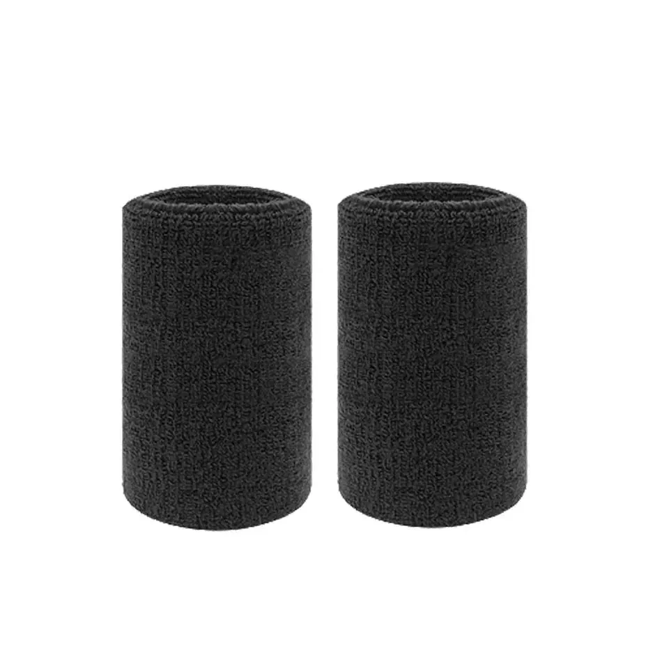 2 Piece Sports Wristbands For Tennis Basketball Volleyball Padel Sweat Bands For Fitness Wrist Wrap Cuff
