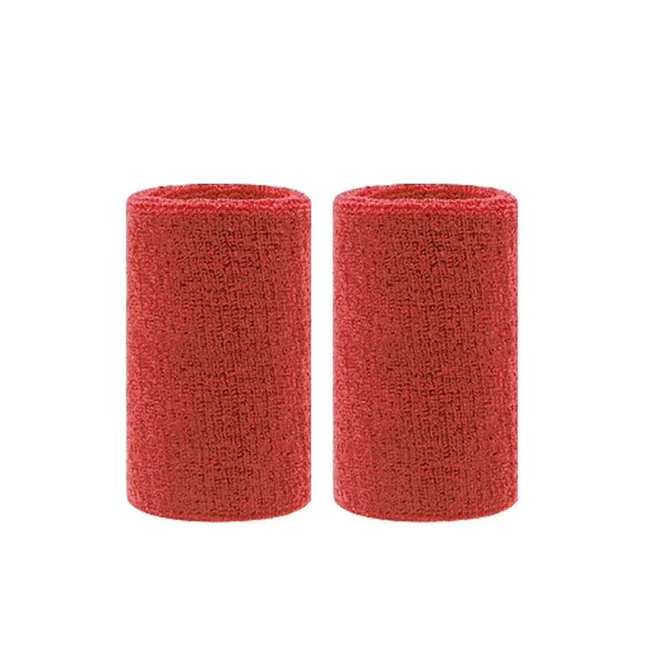 2 Piece Sports Wristbands For Tennis Basketball Volleyball Padel Sweat Bands For Fitness Wrist Wrap Cuff