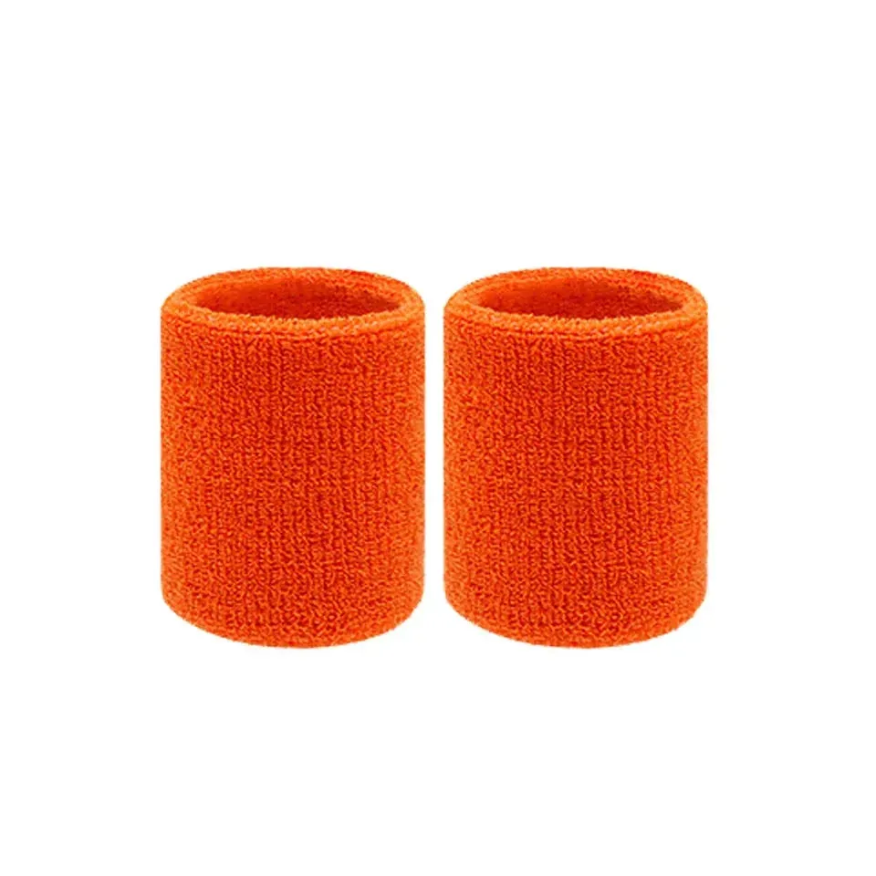 2 Piece Sports Wristbands For Tennis Basketball Volleyball Padel Sweat Bands For Fitness Wrist Wrap Cuff