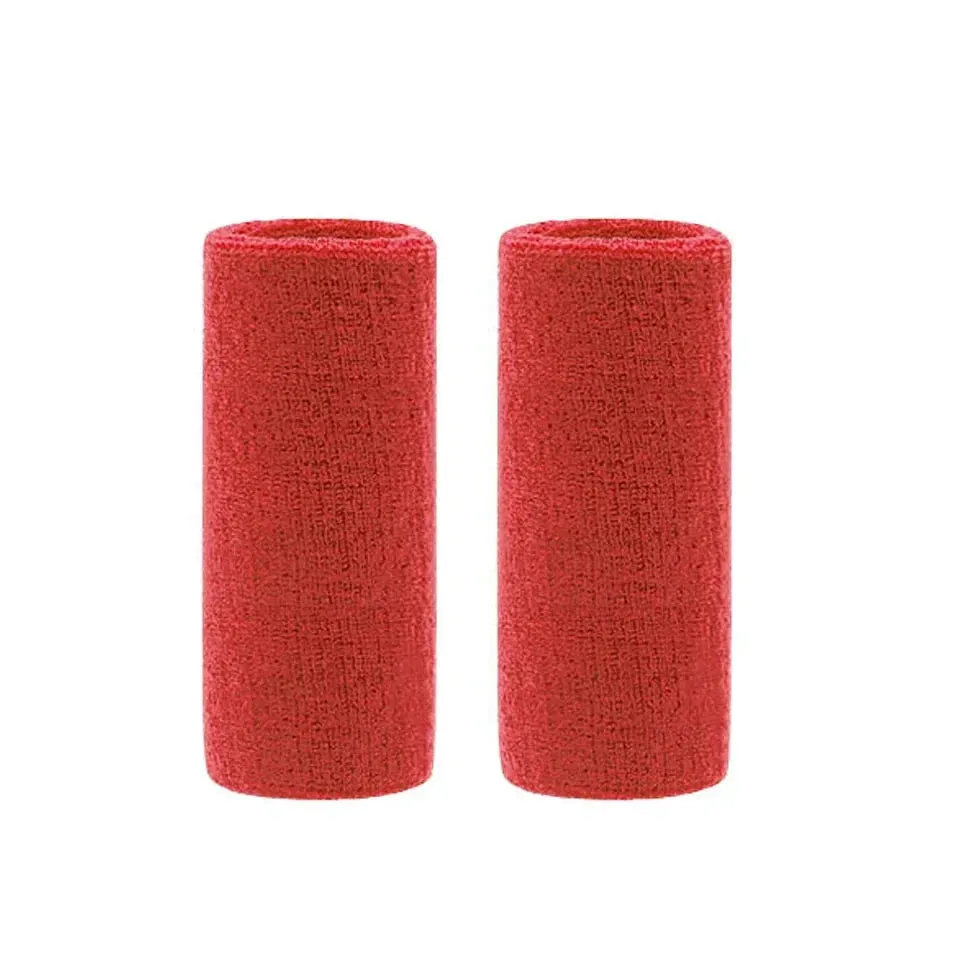2 Piece Sports Wristbands For Tennis Basketball Volleyball Padel Sweat Bands For Fitness Wrist Wrap Cuff