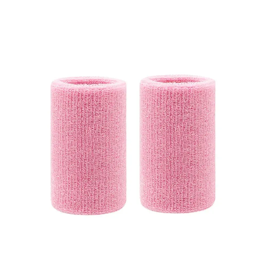 2 Piece Sports Wristbands For Tennis Basketball Volleyball Padel Sweat Bands For Fitness Wrist Wrap Cuff