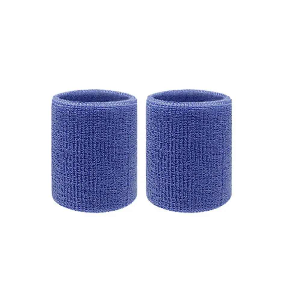 2 Piece Sports Wristbands For Tennis Basketball Volleyball Padel Sweat Bands For Fitness Wrist Wrap Cuff