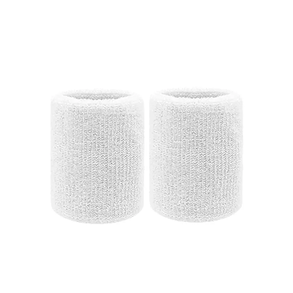 2 Piece Sports Wristbands For Tennis Basketball Volleyball Padel Sweat Bands For Fitness Wrist Wrap Cuff
