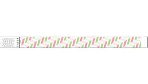 3/4" Tyvek® Wristbands - Chevron