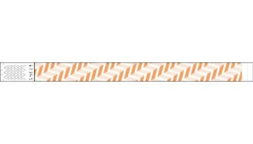 3/4" Tyvek® Wristbands - Chevron