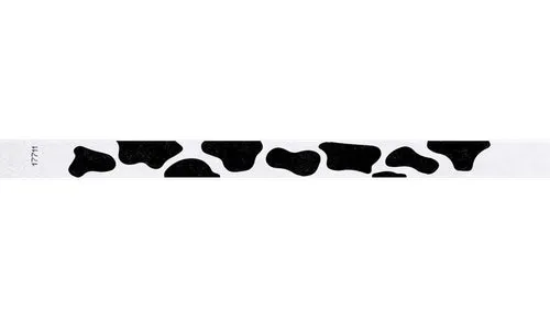 3/4" Tyvek Wristbands - Cow