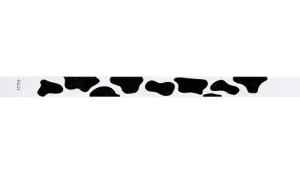 3/4" Tyvek Wristbands - Cow