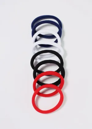 8 Piece Multi-Color Soft Hair Ties