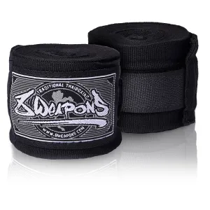 8 Weapons Hand Wraps Semi-Elastic 5m Black