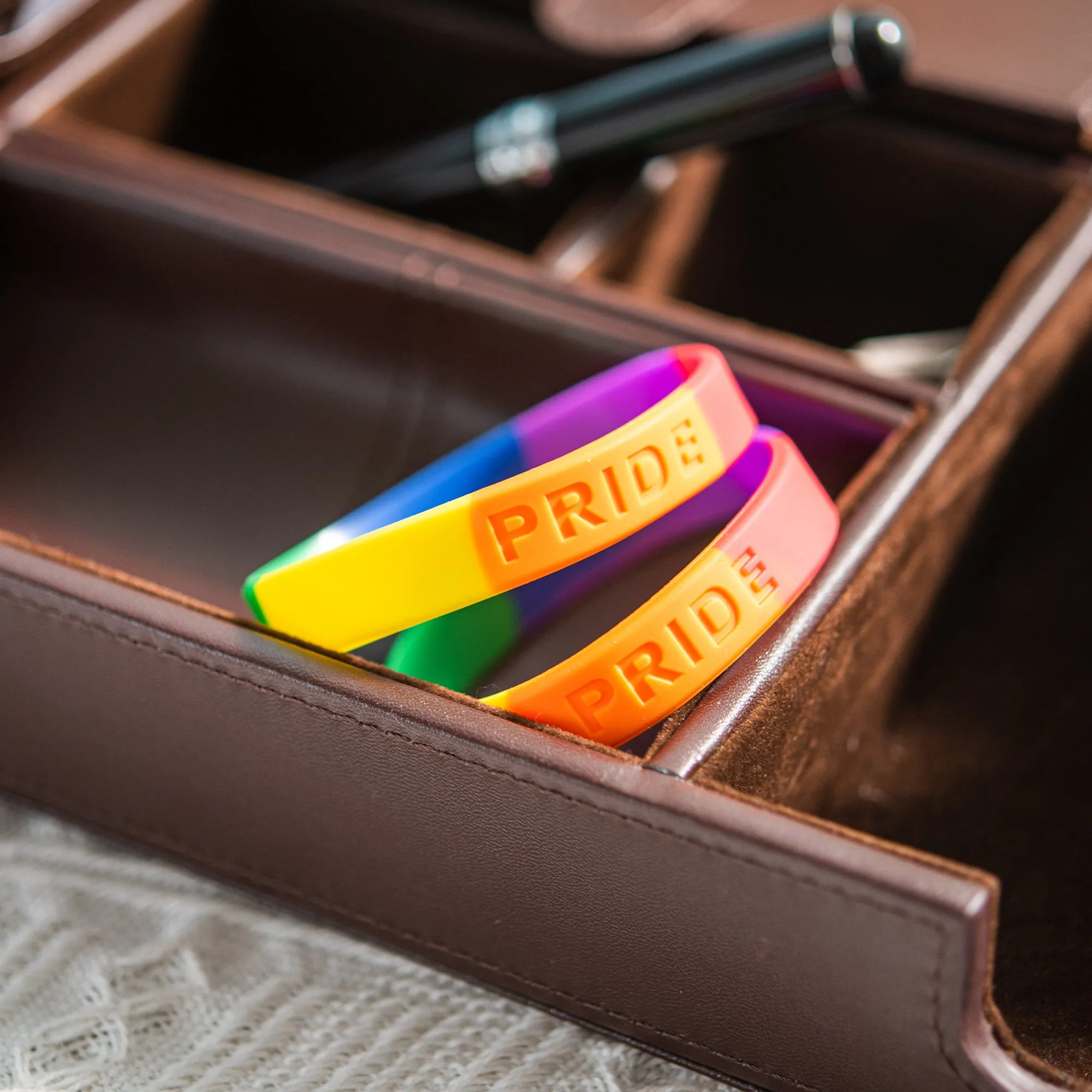 Adult Rainbow PRIDE Silicone Bracelet Wristbands