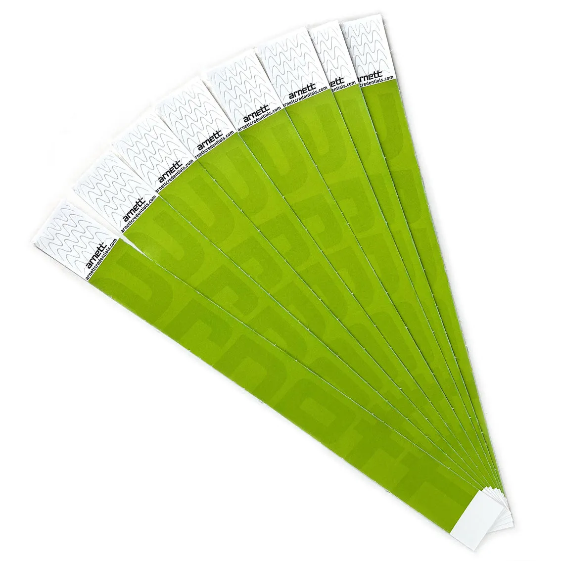 Arnett Generic - Green | Full Color Tyvek Wristbands