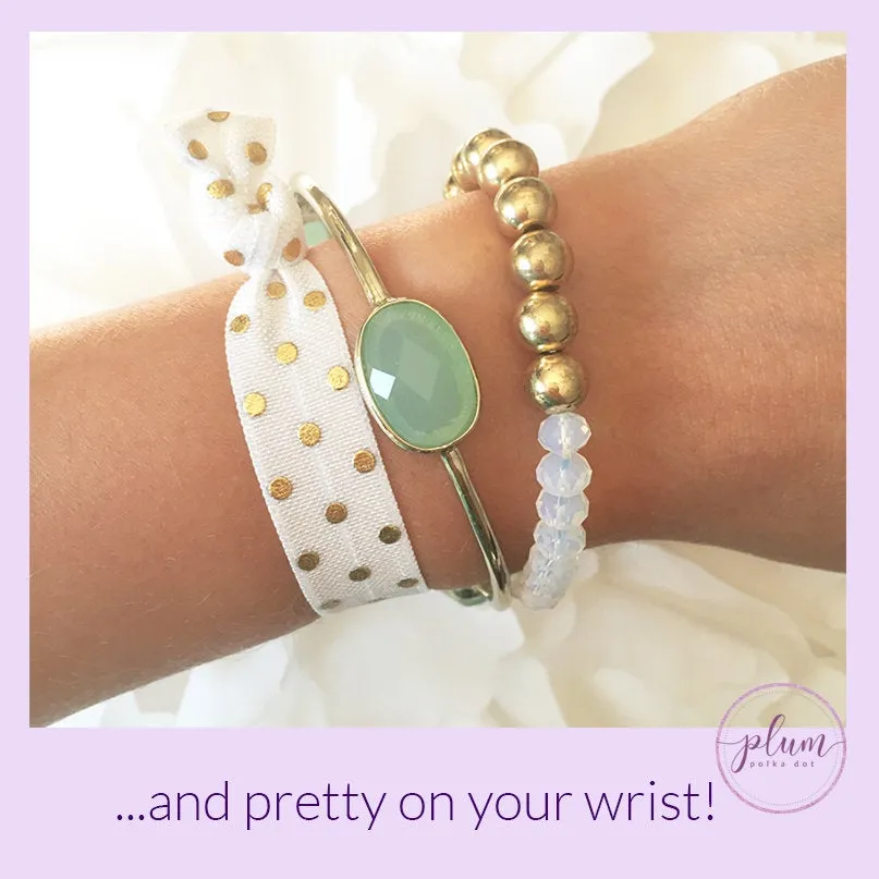 Ballet Hair Tie Bracelet Set of 5, Stocking Stuffers - Hair Ties
