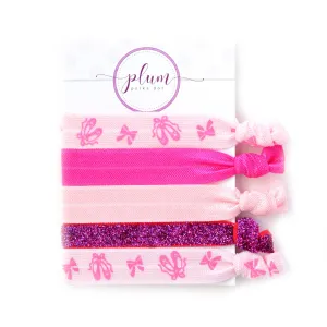 Ballet Hair Tie Bracelet Set of 5, Stocking Stuffers - Hair Ties