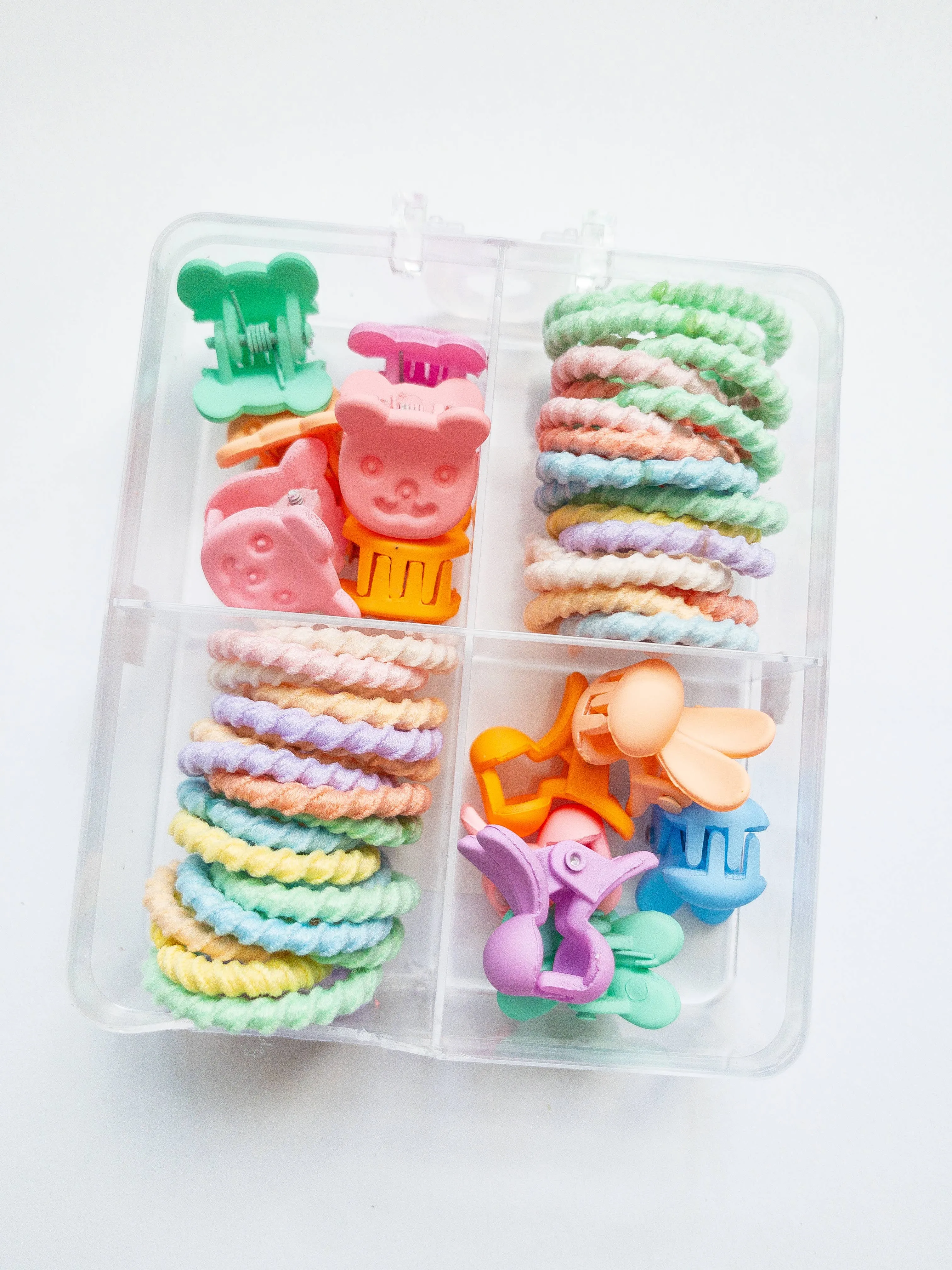 Bears & Bunnies Hair Claw & Tie Set