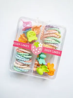 Bears & Bunnies Hair Claw & Tie Set