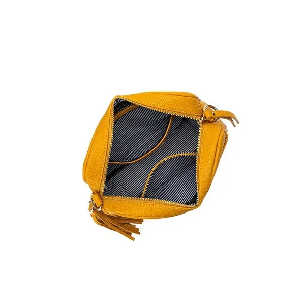 Black Caviar Indie Mustard Crossbody Bag
