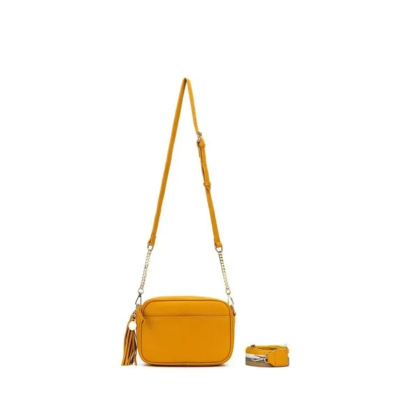 Black Caviar Indie Mustard Crossbody Bag