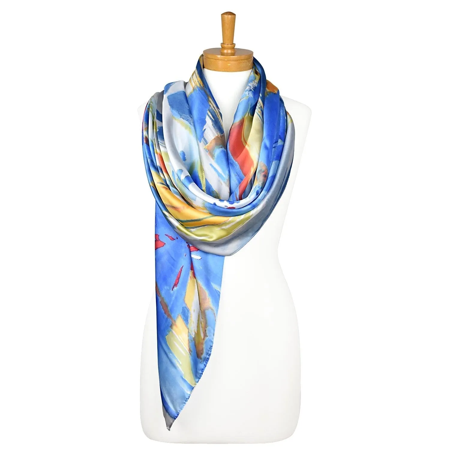 Blue Navy Multi Colour Scarf