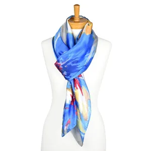 Blue Navy Multi Colour Scarf