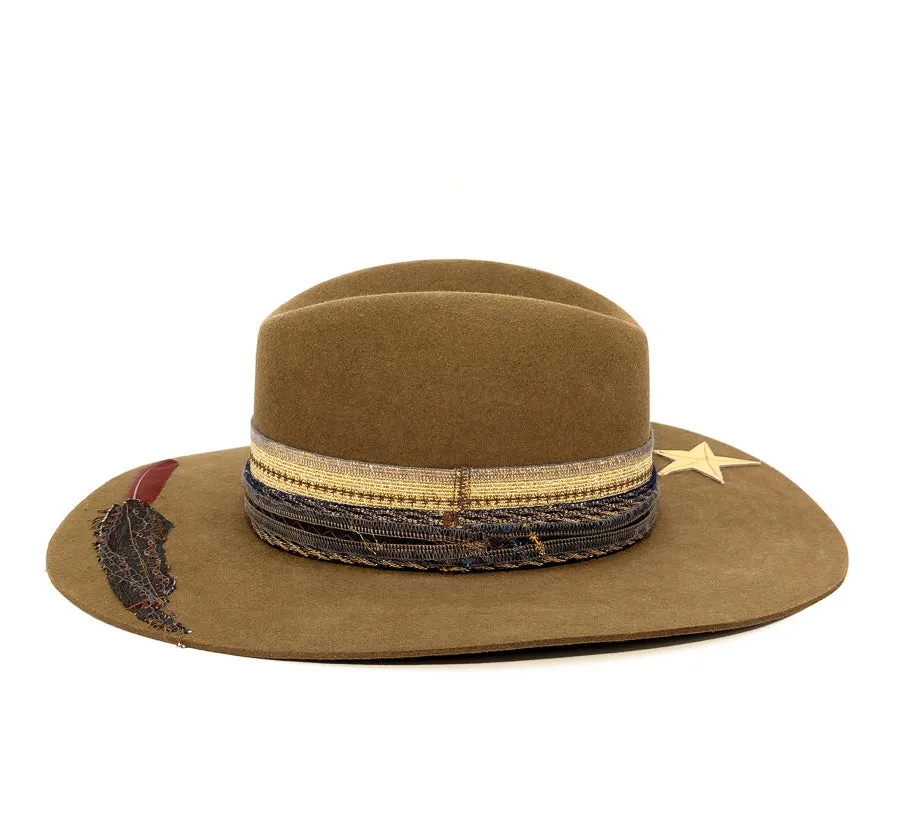 Camel Pinched - Custom Felt Hat