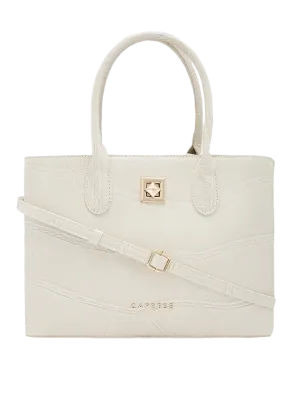 Caprese Mink Satchel Small Women Handbag |Shoulder Bag With Double Handle Beige