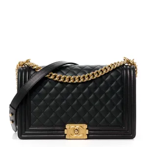 Chanel Calfskin Quilted New Medium Boy