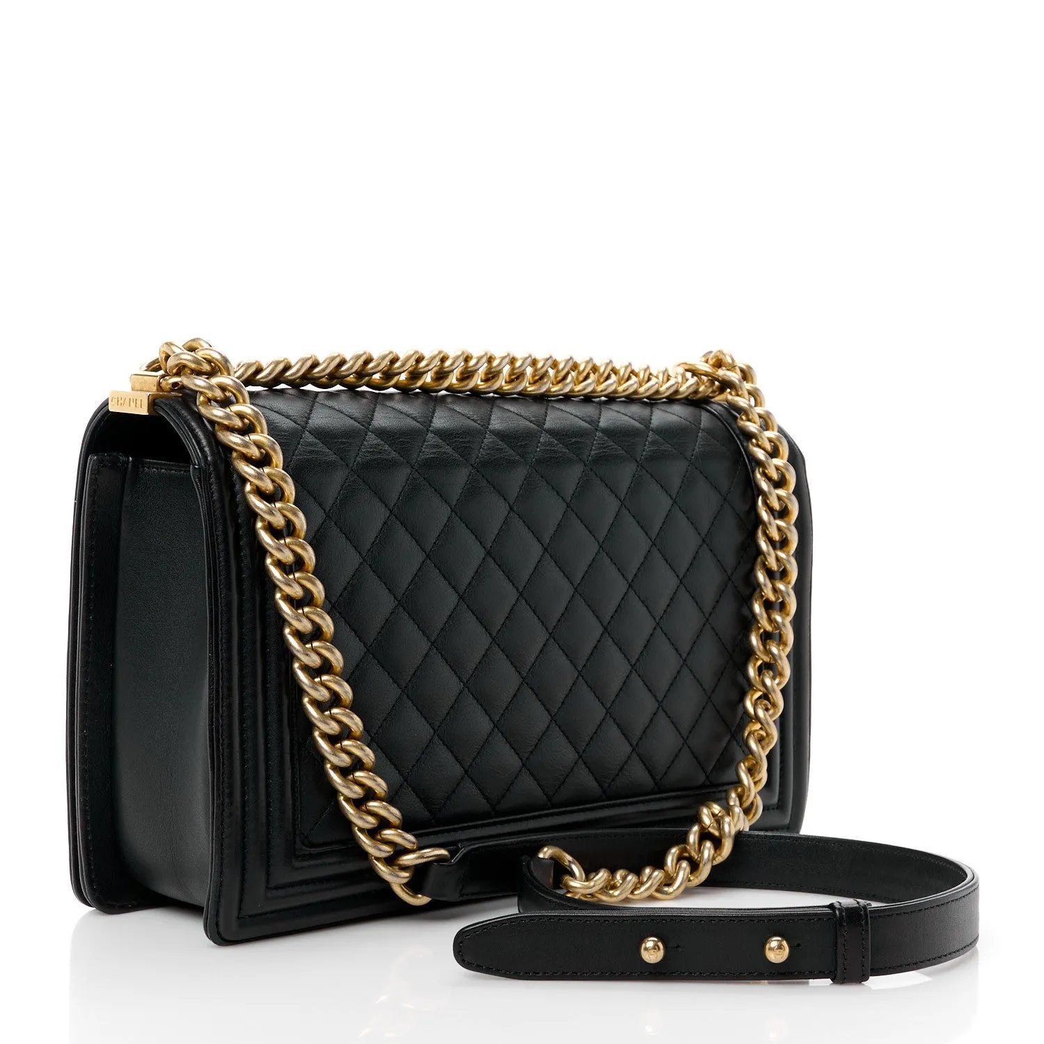 Chanel Calfskin Quilted New Medium Boy