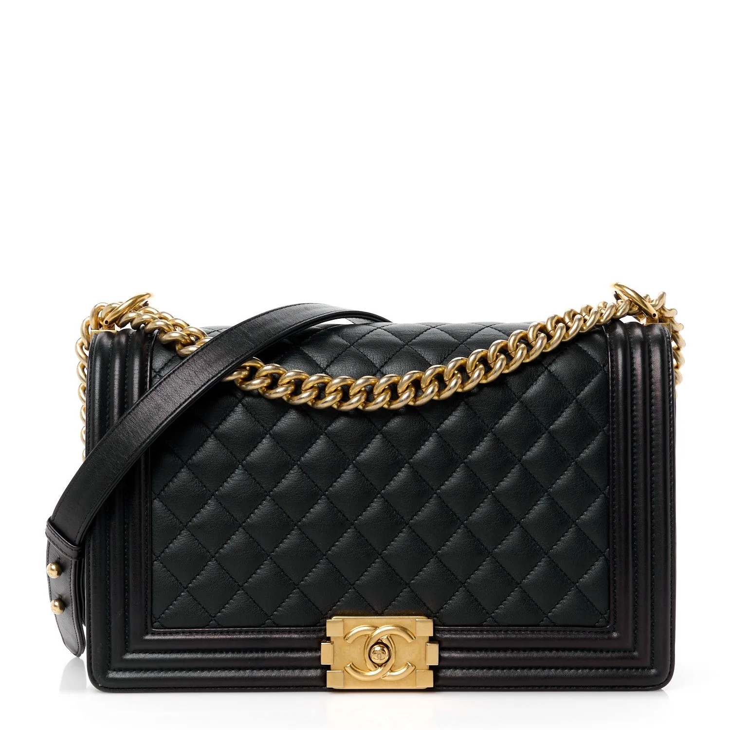 Chanel Calfskin Quilted New Medium Boy