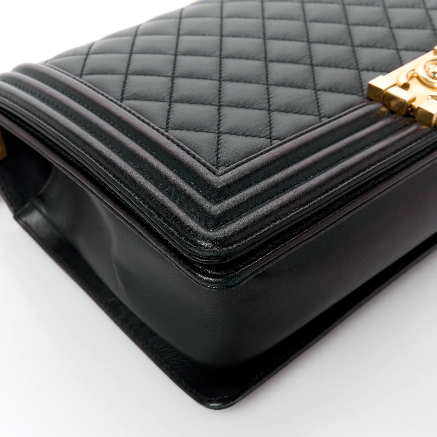 Chanel Calfskin Quilted New Medium Boy