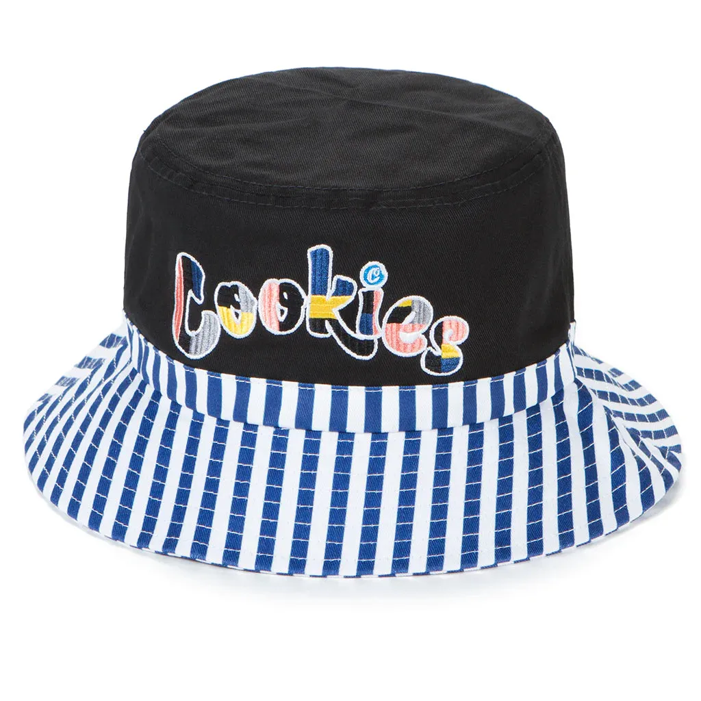 Cookies Montauk Canvas Black Bucket Hat (1558X6155)