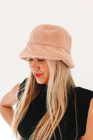 Cool Girl Sherpa Hat - Blush