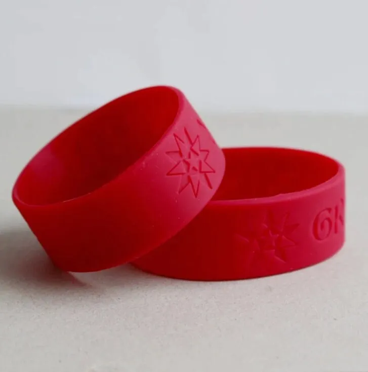 Custom Wristbands - Thick Personalized Text Printing - Rubber Silicone Bracelet  Events, Motivation, Gifts, Cancer Support, Fundraisers