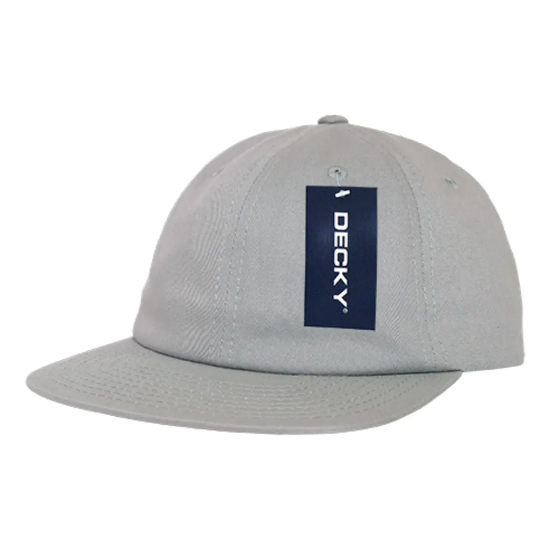 Decky 200 Washed Cotton Relaxed Hats Low Profile Flat Bill Caps Dad Style