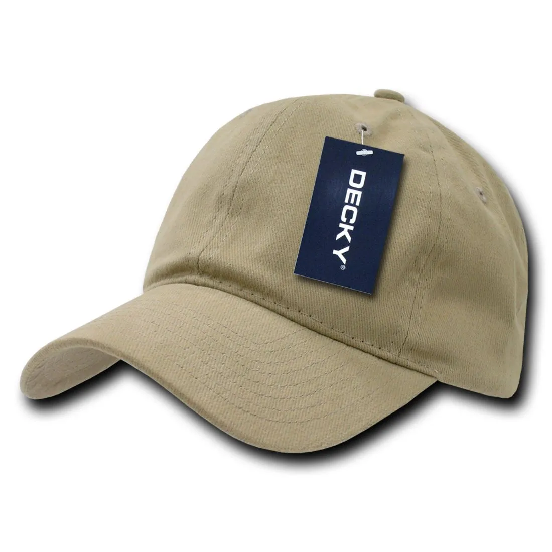 Decky 307 Relaxed Brushed Cotton Hats Low Crown Baseball Caps Structured
