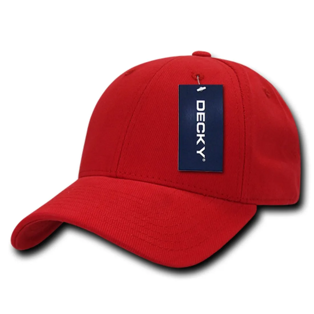 Decky 307 Relaxed Brushed Cotton Hats Low Crown Baseball Caps Structured