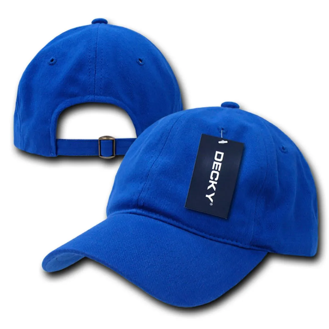 Decky 307 Relaxed Brushed Cotton Hats Low Crown Baseball Caps Structured