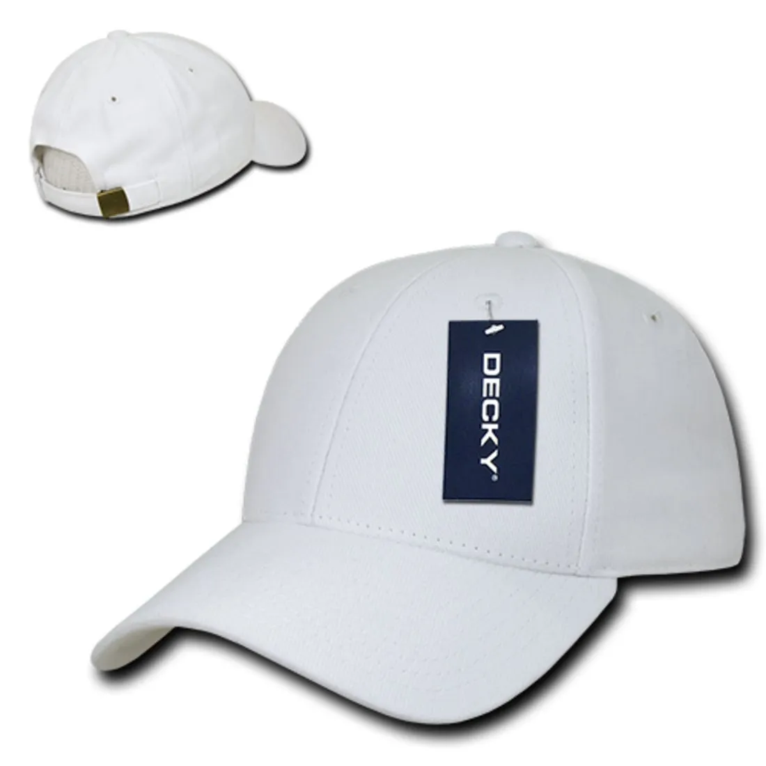 Decky 307 Relaxed Brushed Cotton Hats Low Crown Baseball Caps Structured