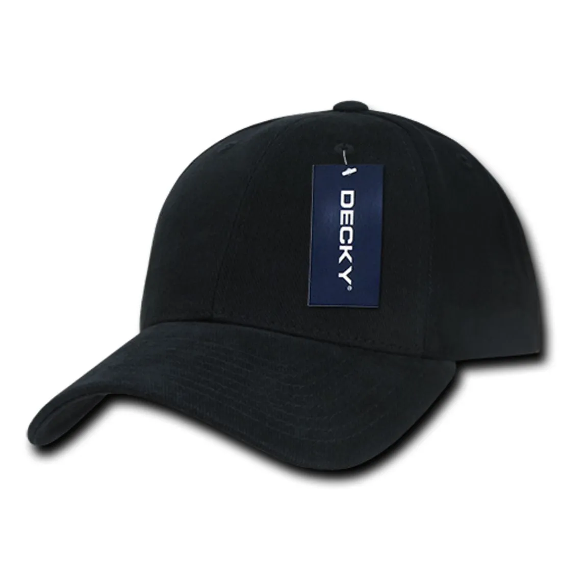 Decky 307 Relaxed Brushed Cotton Hats Low Crown Baseball Caps Structured