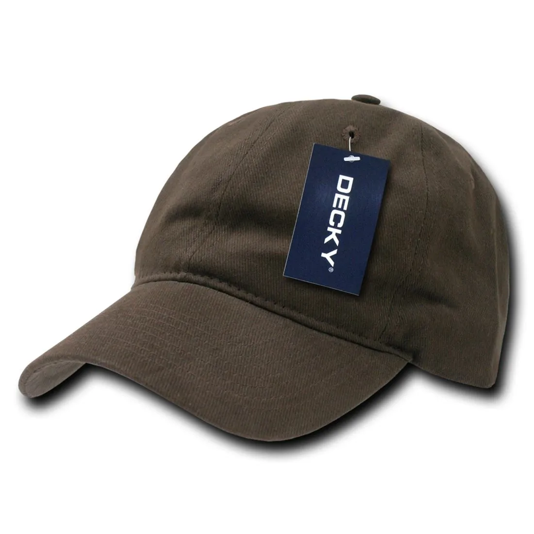 Decky 307 Relaxed Brushed Cotton Hats Low Crown Baseball Caps Structured