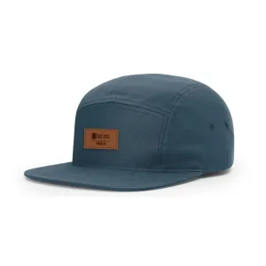 DGPT Leather Patch Flatbill Strapback - Light Navy