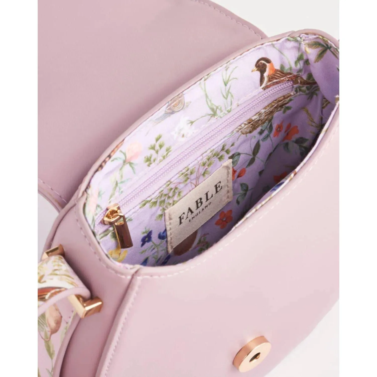 Fable England 18cm Lilac Meadow Creatures Saddle Bag