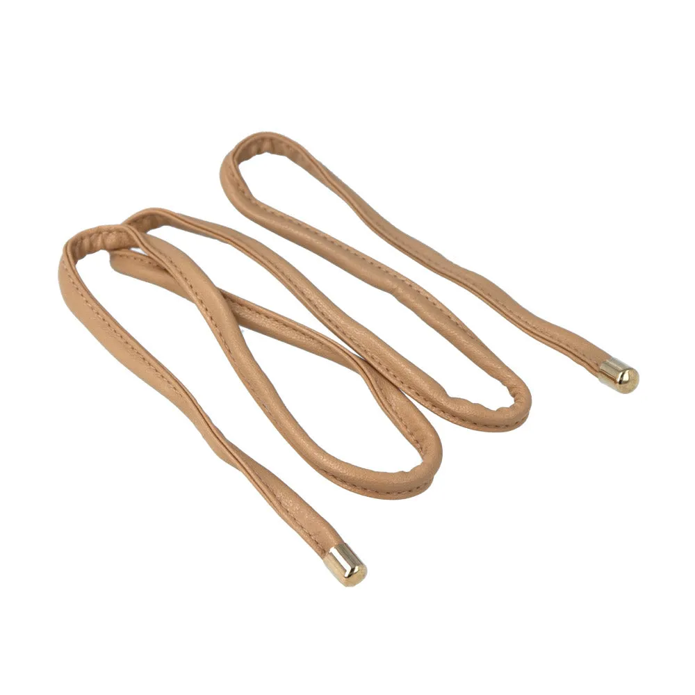 Faux Leather Wire Hair Rope Tie